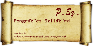 Pongrácz Szilárd névjegykártya